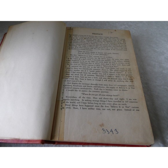 1934 Ripley's Big Book of Believe it or Not- Vintage - Oddities - Rare - Unusual - Picture 5 of 16